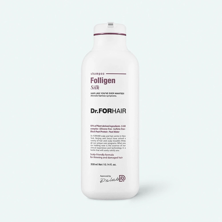 Бессульфатный шампунь для повреждённых волос Dr.Forhair Folligen Silk Shampoo 300 мл