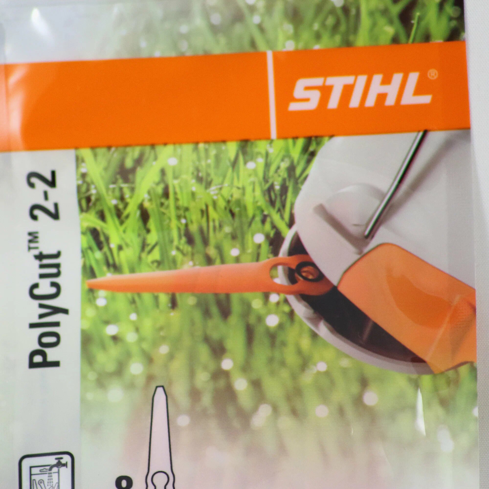 Набор ножей для триммера STIHL 4008-007-1000, PolyCut 2-2, 8 шт, оранжевые ОРИГИНАЛ