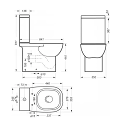 У/К (САМАРА) QUADRO Slim SL DM 2-кн Alka Plast сид дюропласт,микролифт,быстросьем DINO PLAST