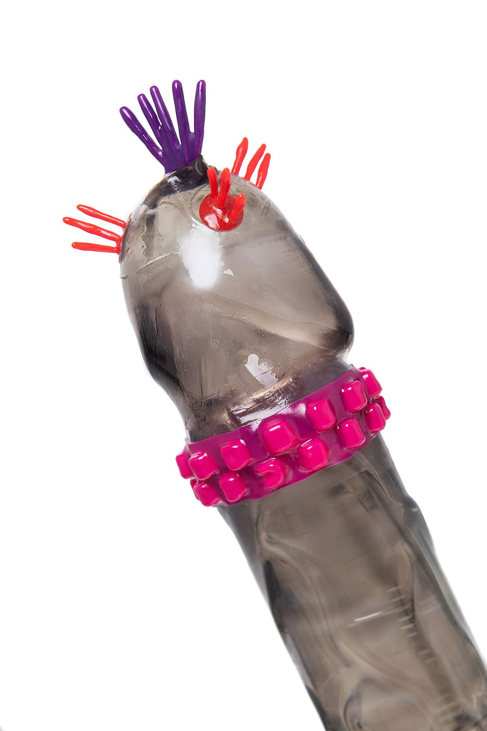 Презерватив Luxe Black Ultimate «Реактивный трезубец», черный, рельефный