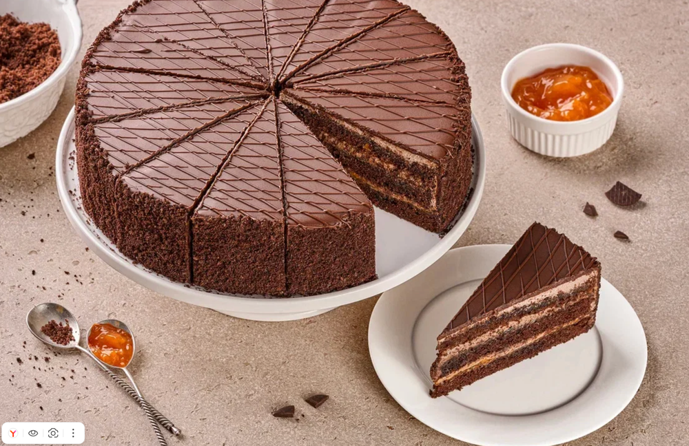 Торт Шоколадный 1,2кг 16порц Десертные истории Россия