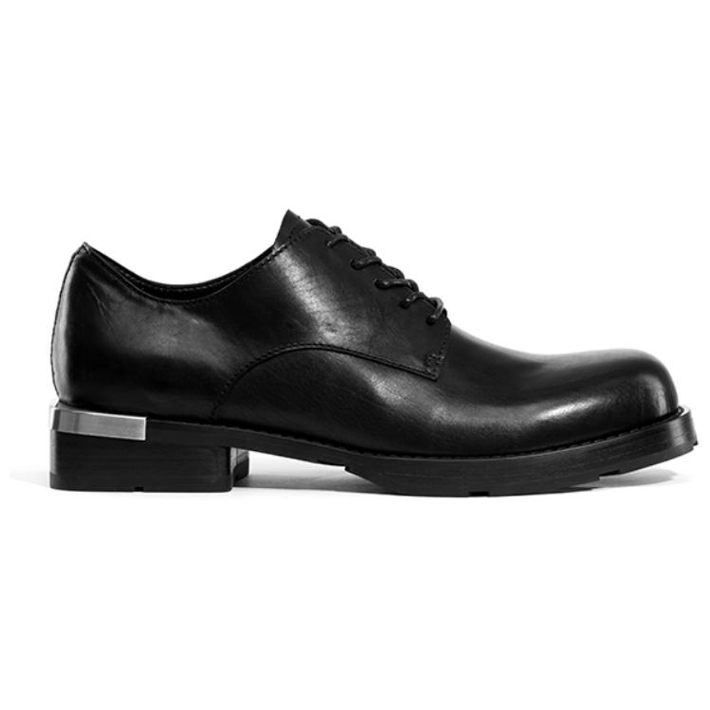 Kami Anger Casual Leather Shoes Unisex Black
