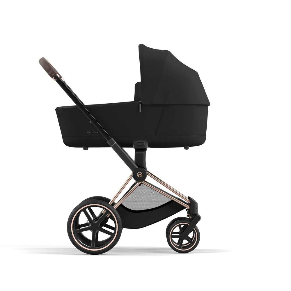Детская коляска Cybex Priam IV 3 в 1 Sepia Black на шасси Rosegold