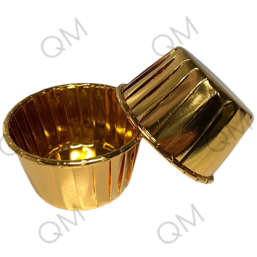 Pasticciere. Форма бумажная "Маффин" 50*40 мм (золотая-золотая) 100 шт