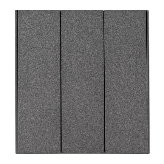 Выключатель STRONG 3 кл 10А с/у графит KRANZ