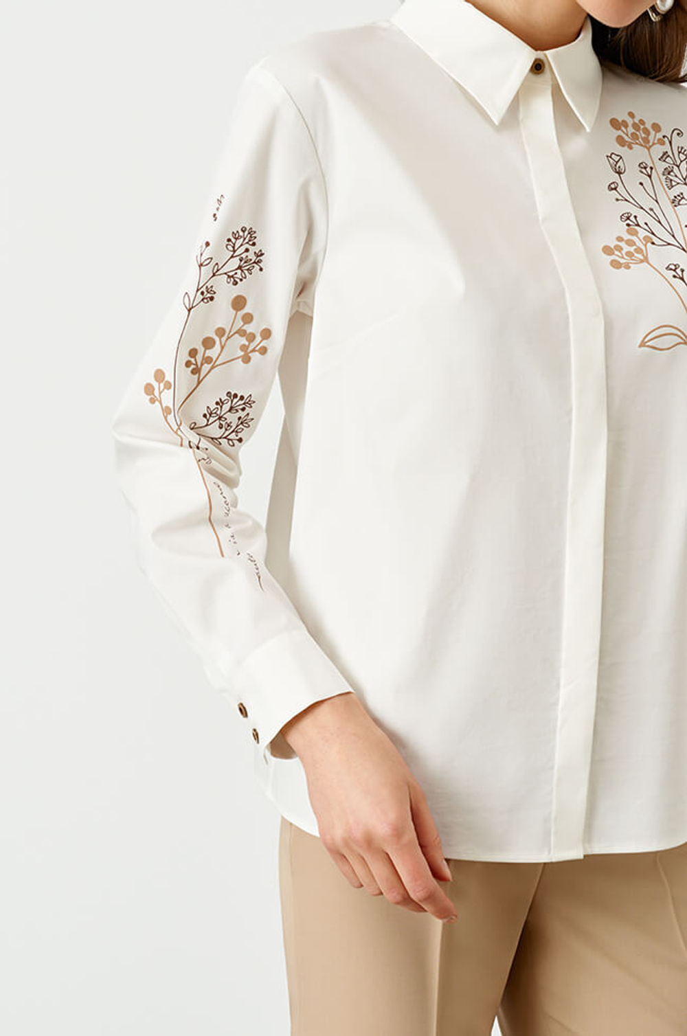 22750 Блузка женская (молочный)