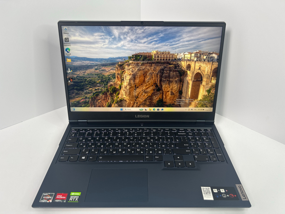 Ноутбук Lenovo Legion 5-15ACH6H (82JW003CRK) 15.6"/ AMD Ryzen 5 5600H/RAM 16 GB/512 GB/Nvidia RTX3050 4GB/1920x1080/IPS 165Hz/DOS/Подсветка кл-ры:LED/синий. Состояние: B1