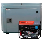 Бензиновый генератор FUBAG BS 6600 AES с кожухом Geon 1400SS RAL 7024