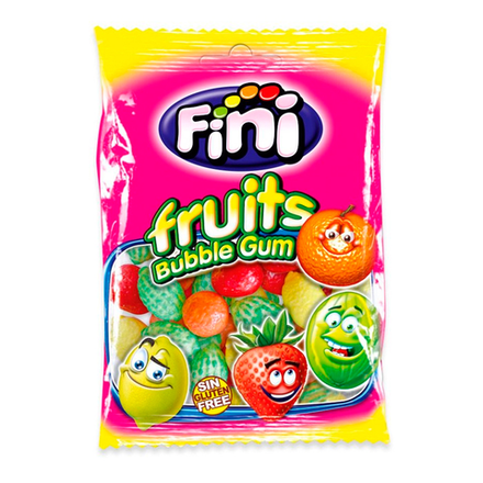 Жевательная резинка Fini Fruits Bubble Gum со вкусом фруктовый салат, 90 г