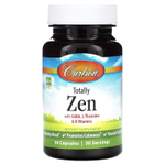 Carlson, Totally Zen с ГАМК, L-теанином и витаминами группы B, 30 капсул