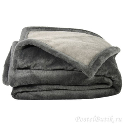 Плед 140х190 Zoeppritz Micro Twice grau/schwarz Германия