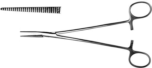 ТМ- З-13-1 Зажим для желчных протоков прямой, 199 мм (НОВОЕ ИСПОЛНЕНИЕ)