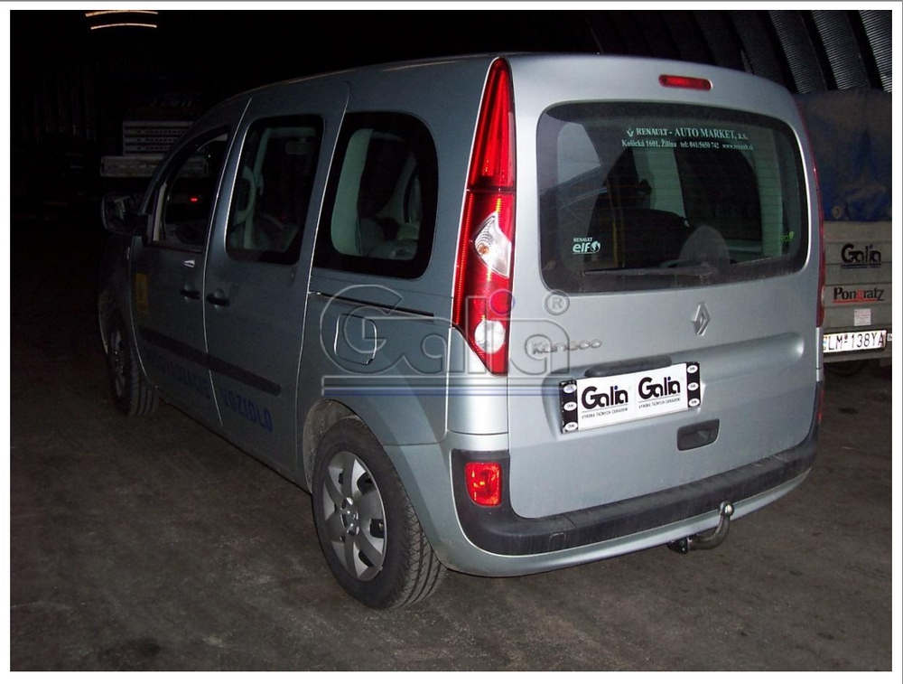 Фаркоп оцинкованный Galia R086A для Renault Kangoo 2010-, Mercedes Citan 2012-(паспорт и сертификат в комплекте)(без электрики)