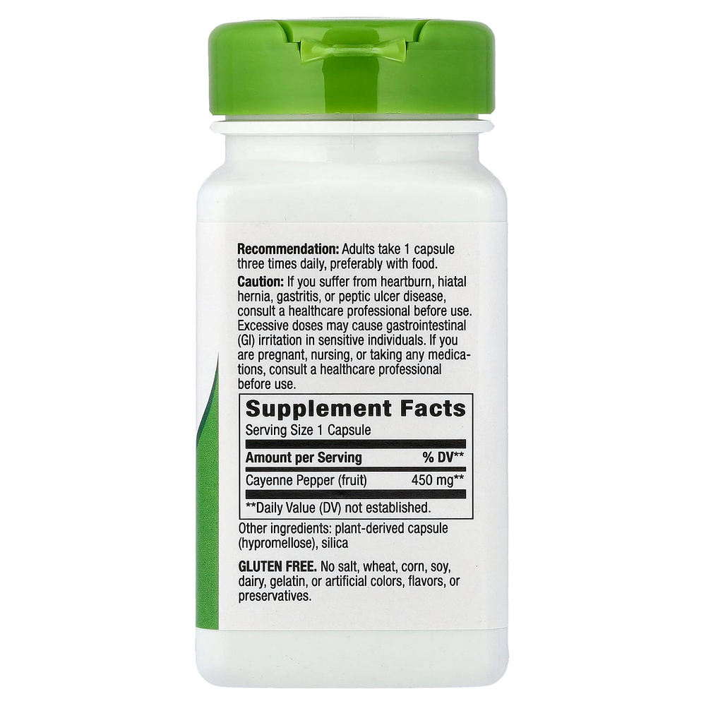 Nature's Way, плод кайенского перца, 40 000 SHU/г, 100 веганских капсул