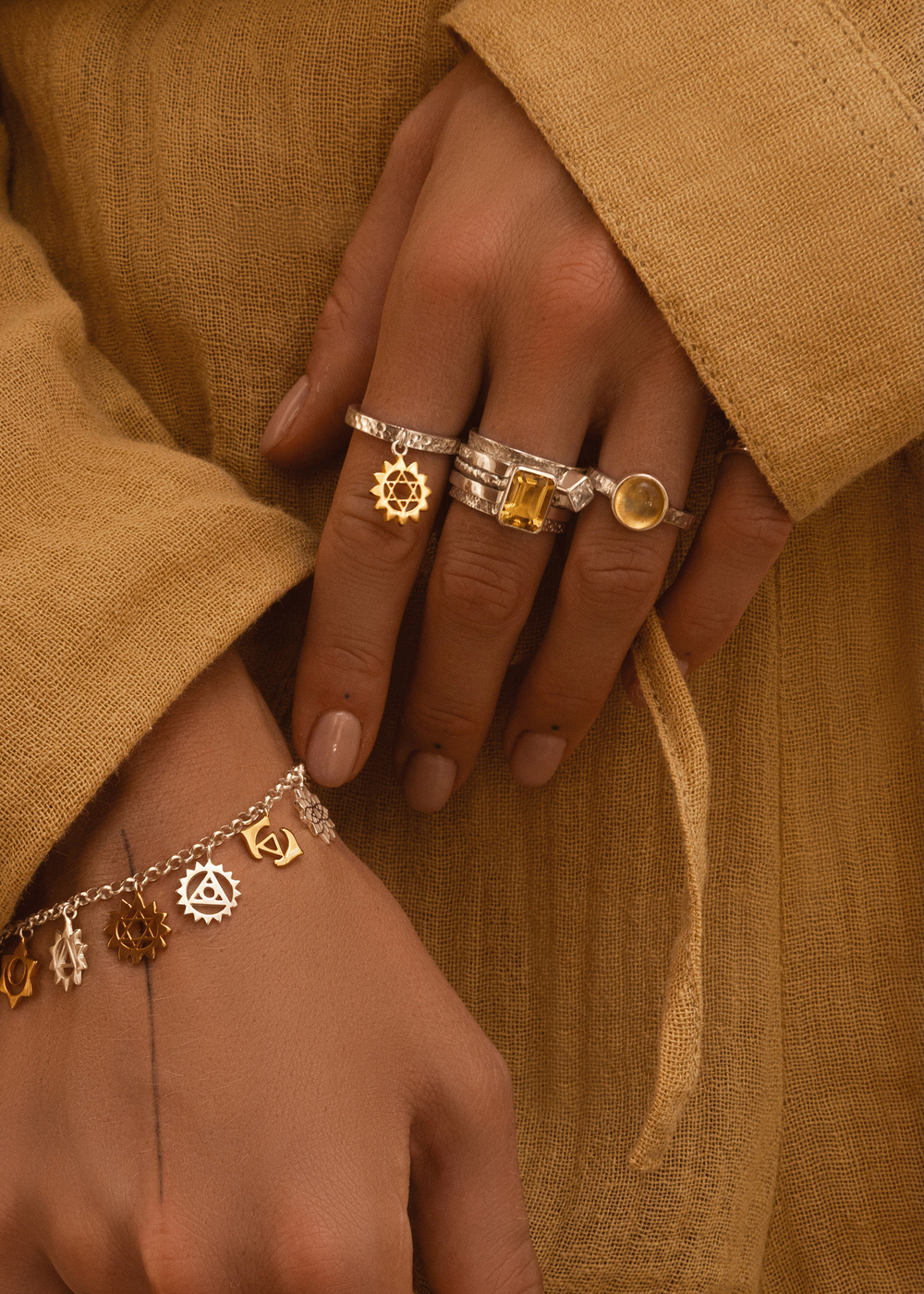 Кольцо «Моно» с цитрином