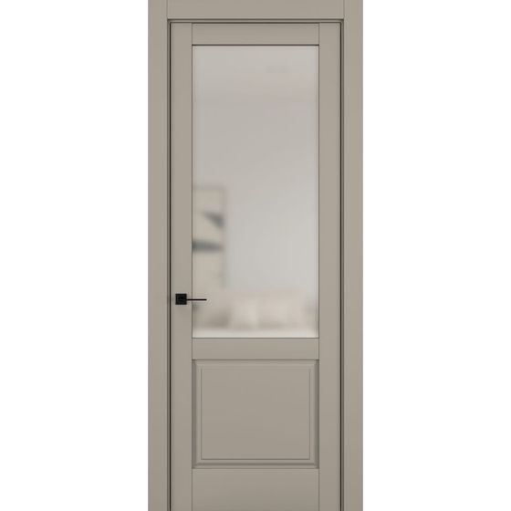 Купить Межкомнатная дверь керамик NC 10 бежевый остеклённая