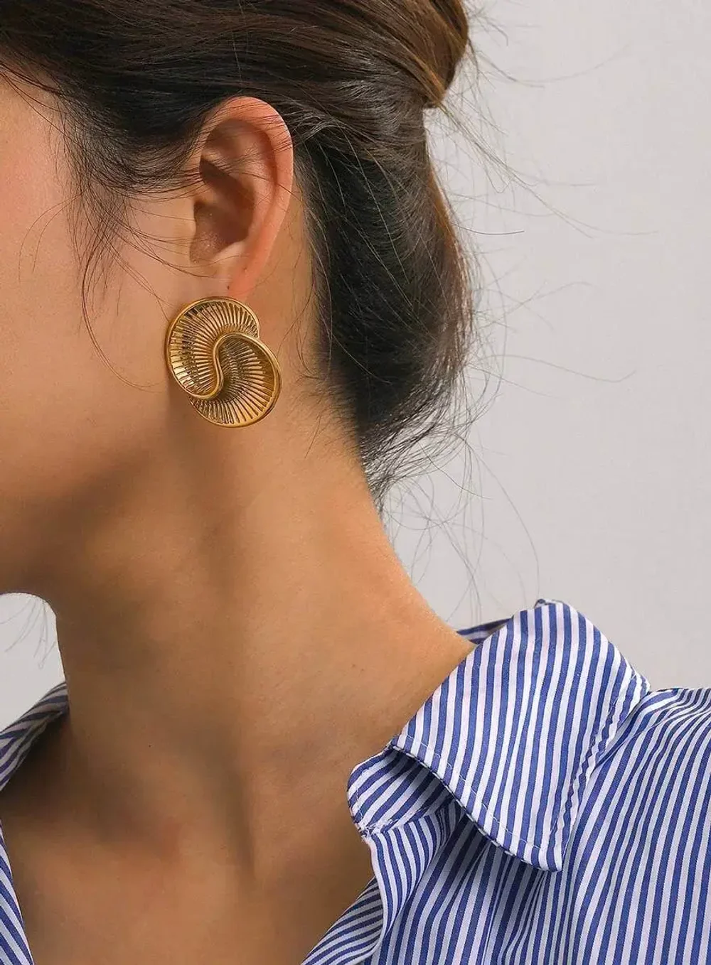 Серьги Винт, Золотые