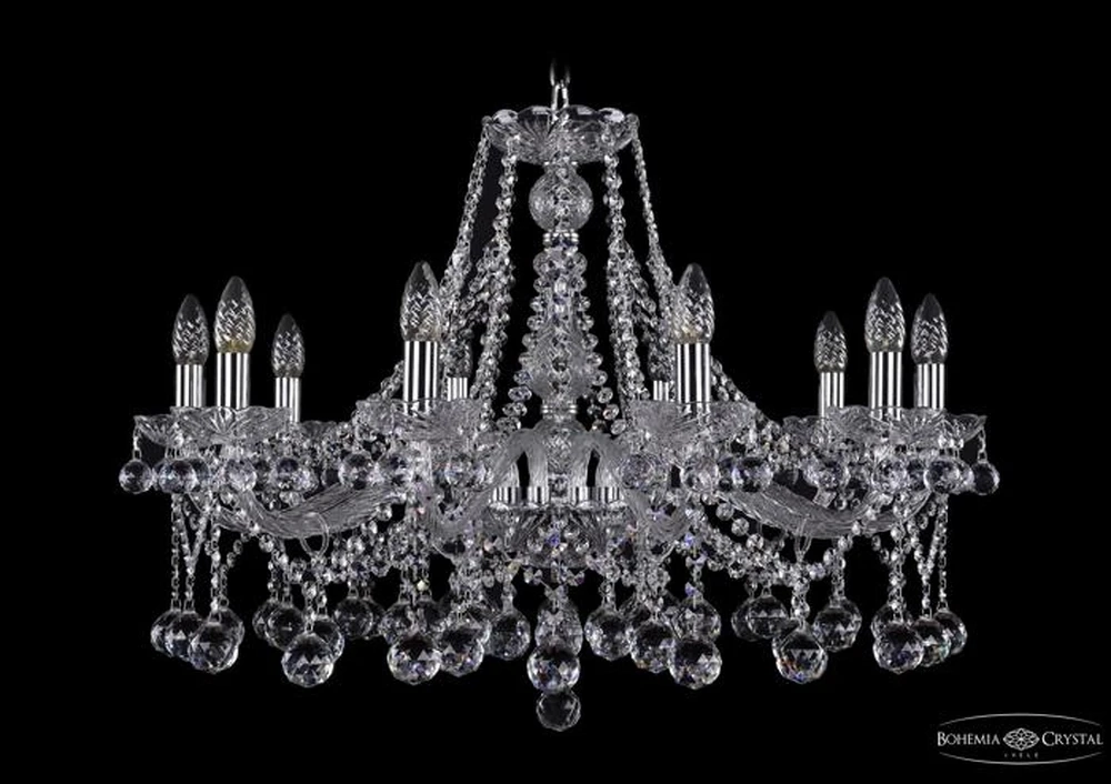 Подвесная люстра Bohemia Ivele 1413/10/300/Ni/Balls