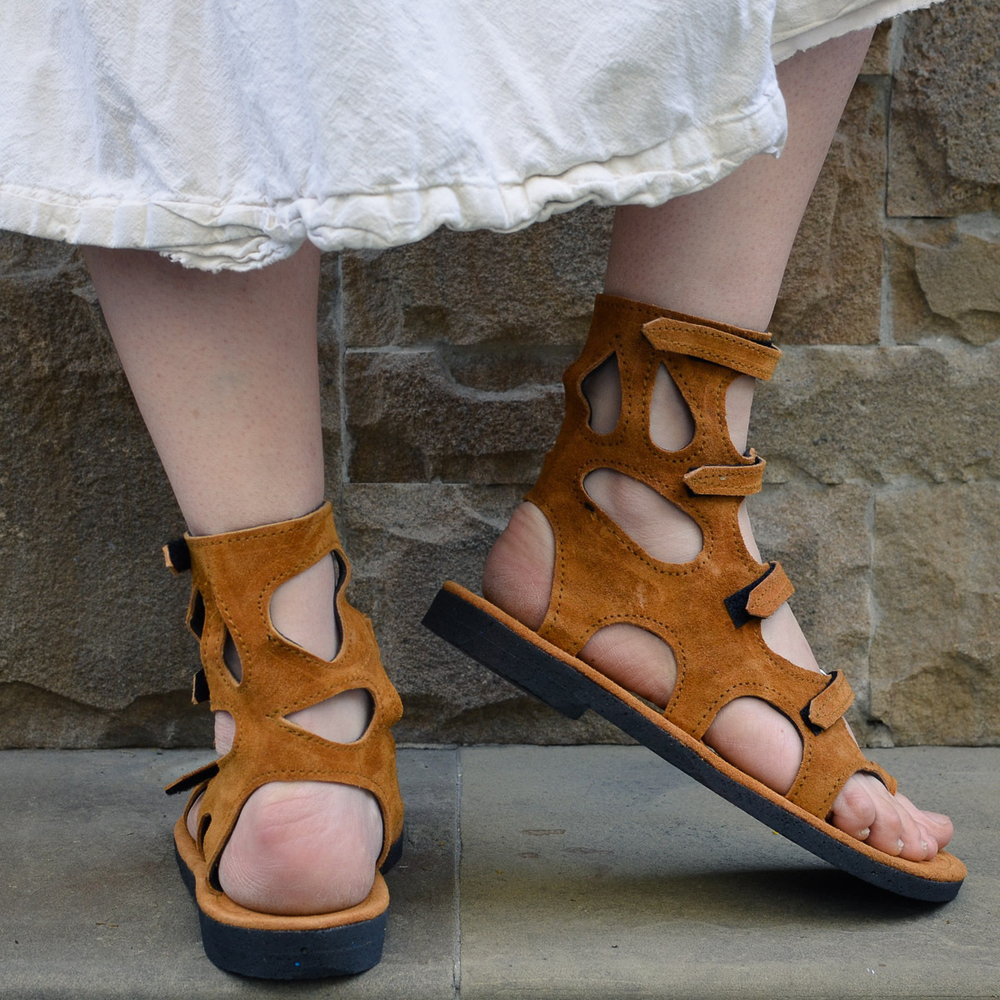 Сандалии "Гладиаторы" (кэмел)