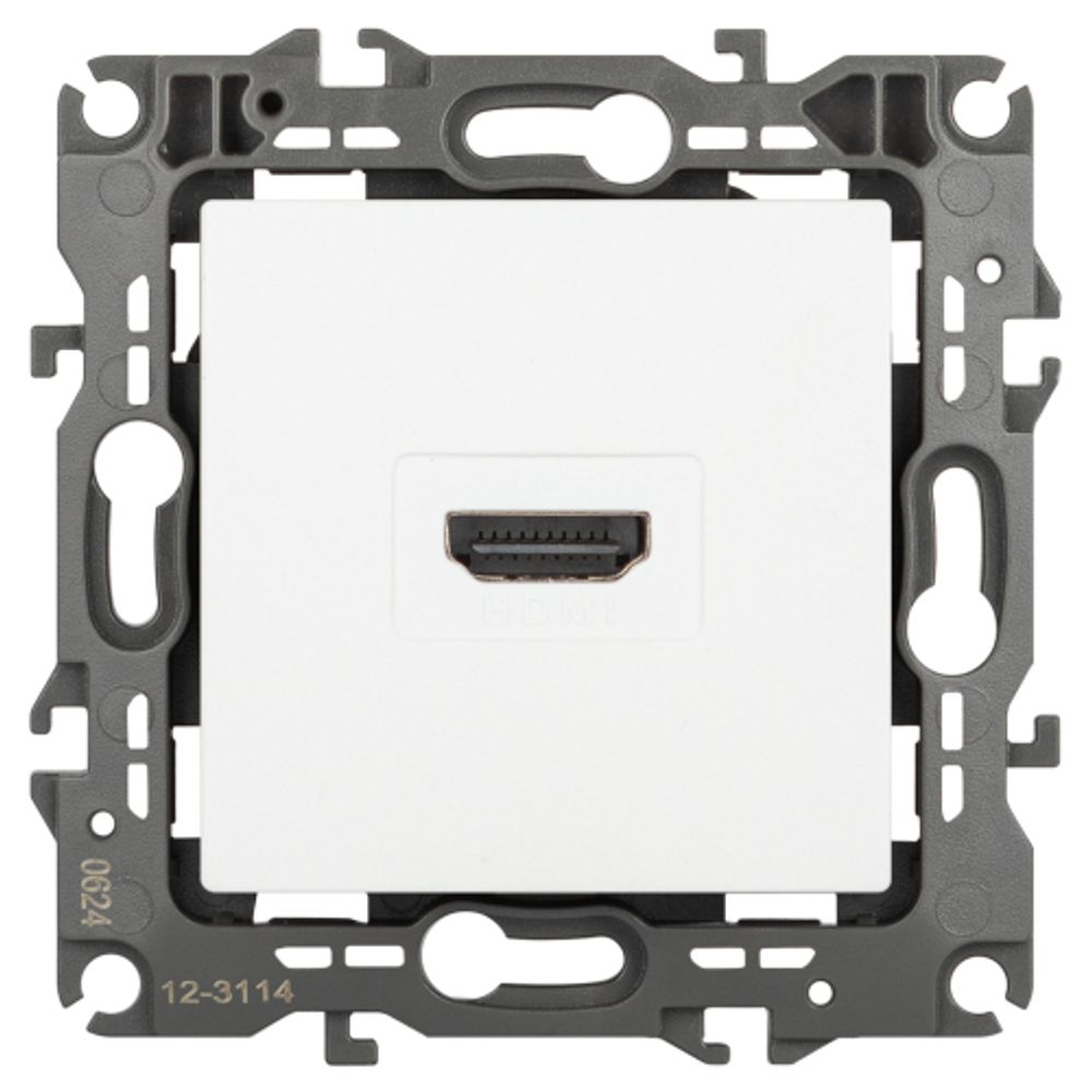 Розетка ЭРА Серия 12 12-3114-01М HDMI белый матовый