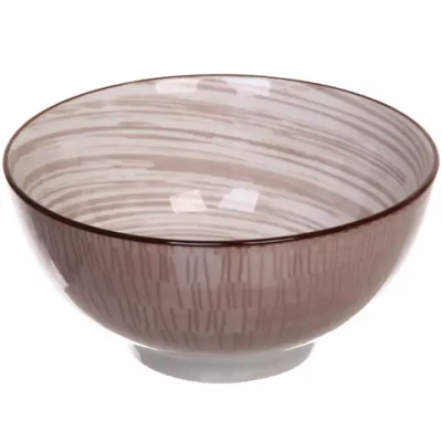 Салатник керамический «Тоскана» 600мл 13*6см кремовый