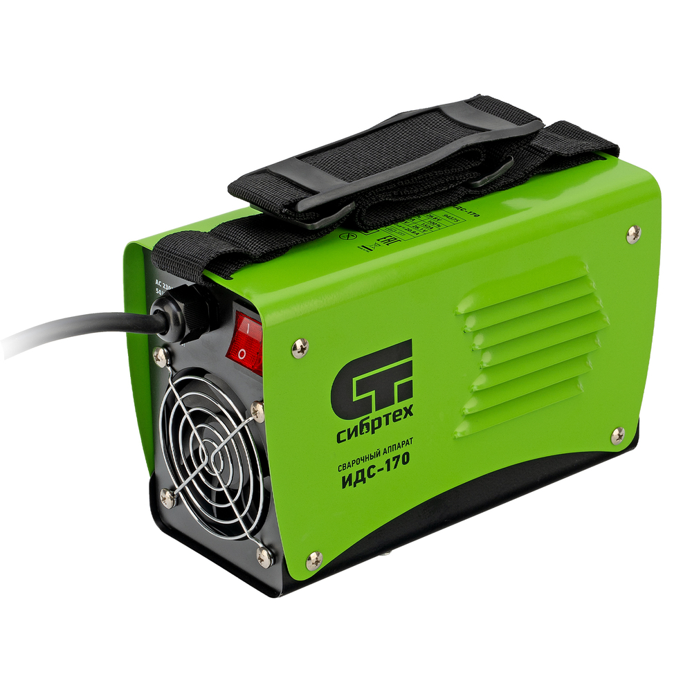 Аппарат инверторный дуговой сварки ИДС-170, 170 А, ПВ 80%, диаметр электрода 1.6-3.2 мм Сибртех