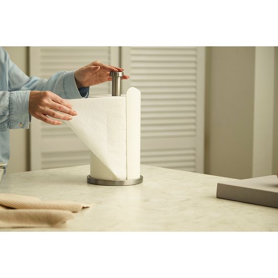 Держатель для бумажных полотенец riks, молочный