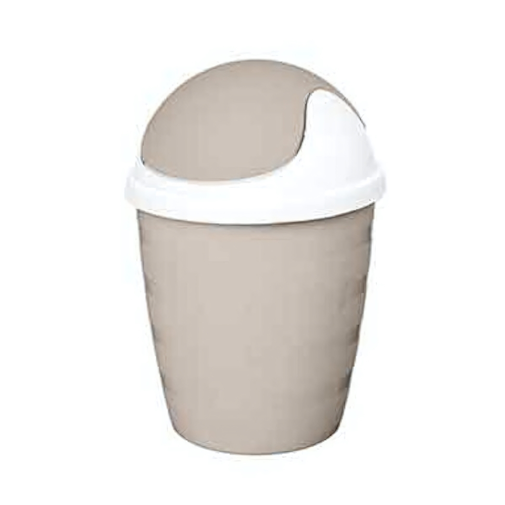 Контейнер для мусора настольный "Rambai" круглый 1,5л (бежевый)