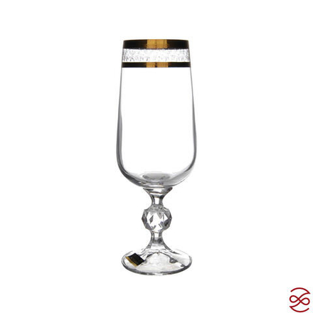 Набор бокалов для вина Crystalite Bohemia Sterna/Klaudie Золотая ветка 280 мл