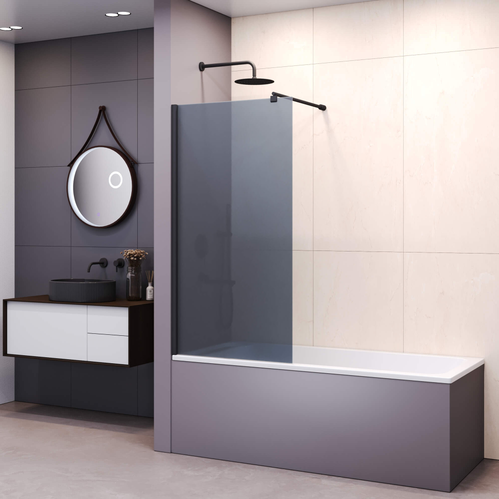 Шторка на ванну RGW SC-050B (Тонированное (Серое), 700)