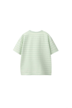 ZARA ФУТБОЛКА В ПОЛОСКУ, СВЕТЛО-ЗЕЛЕНЫЙ