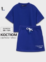 Костюм летний для девочки с юбкой