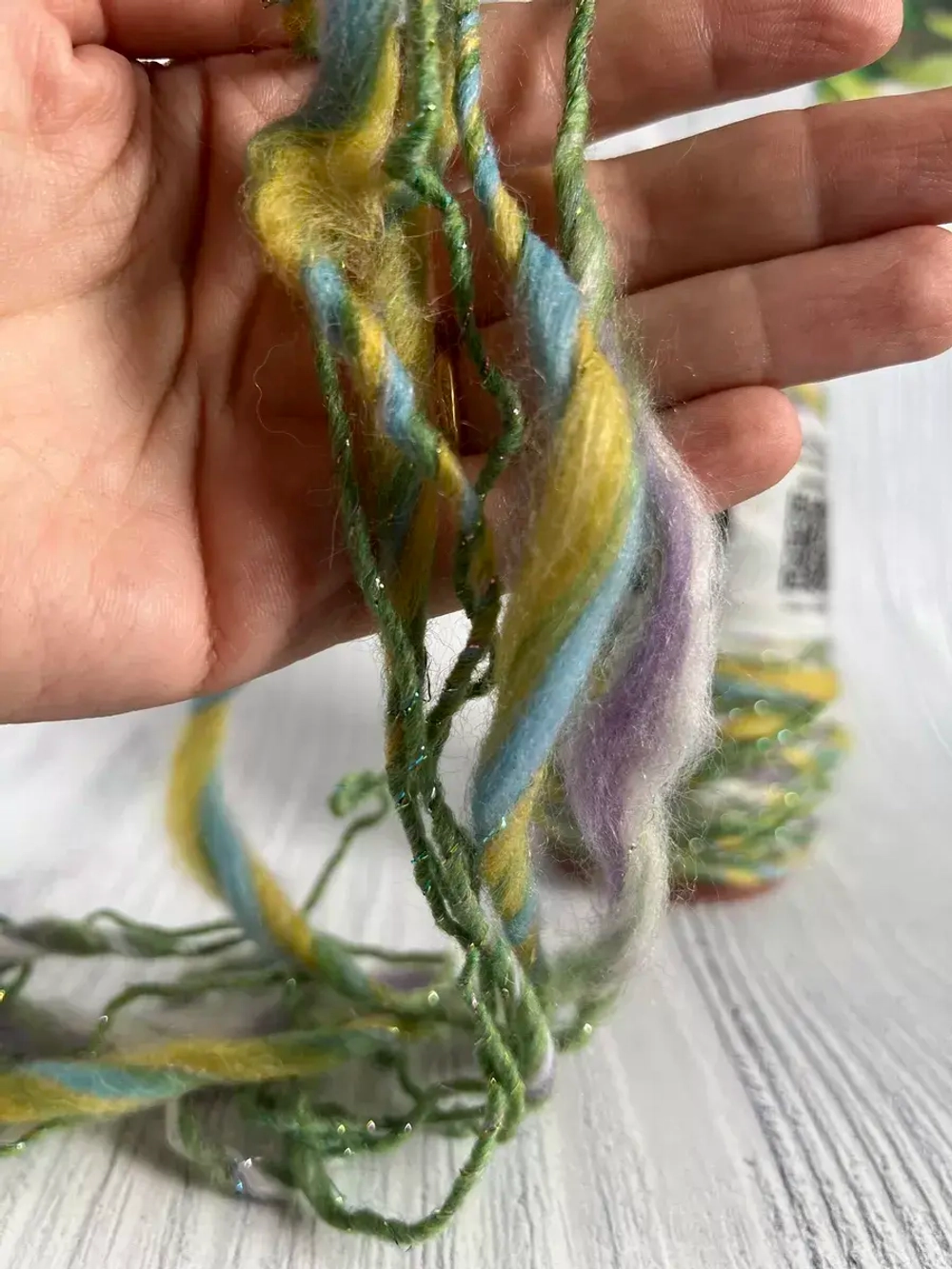 Трикотажная пряжа для вязания MORELINO толстая шишибрики