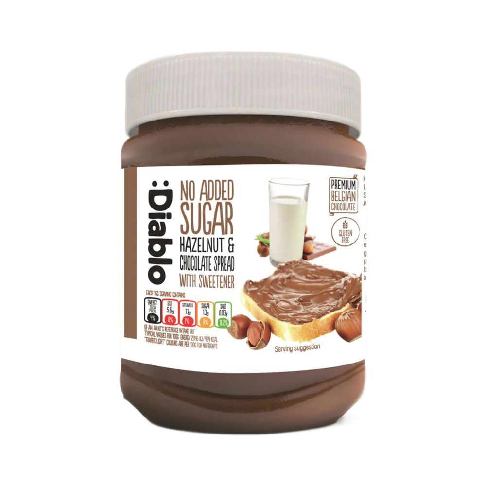 Шоколадная паста с фундуком 350 гр (Diablo Sugar Free)