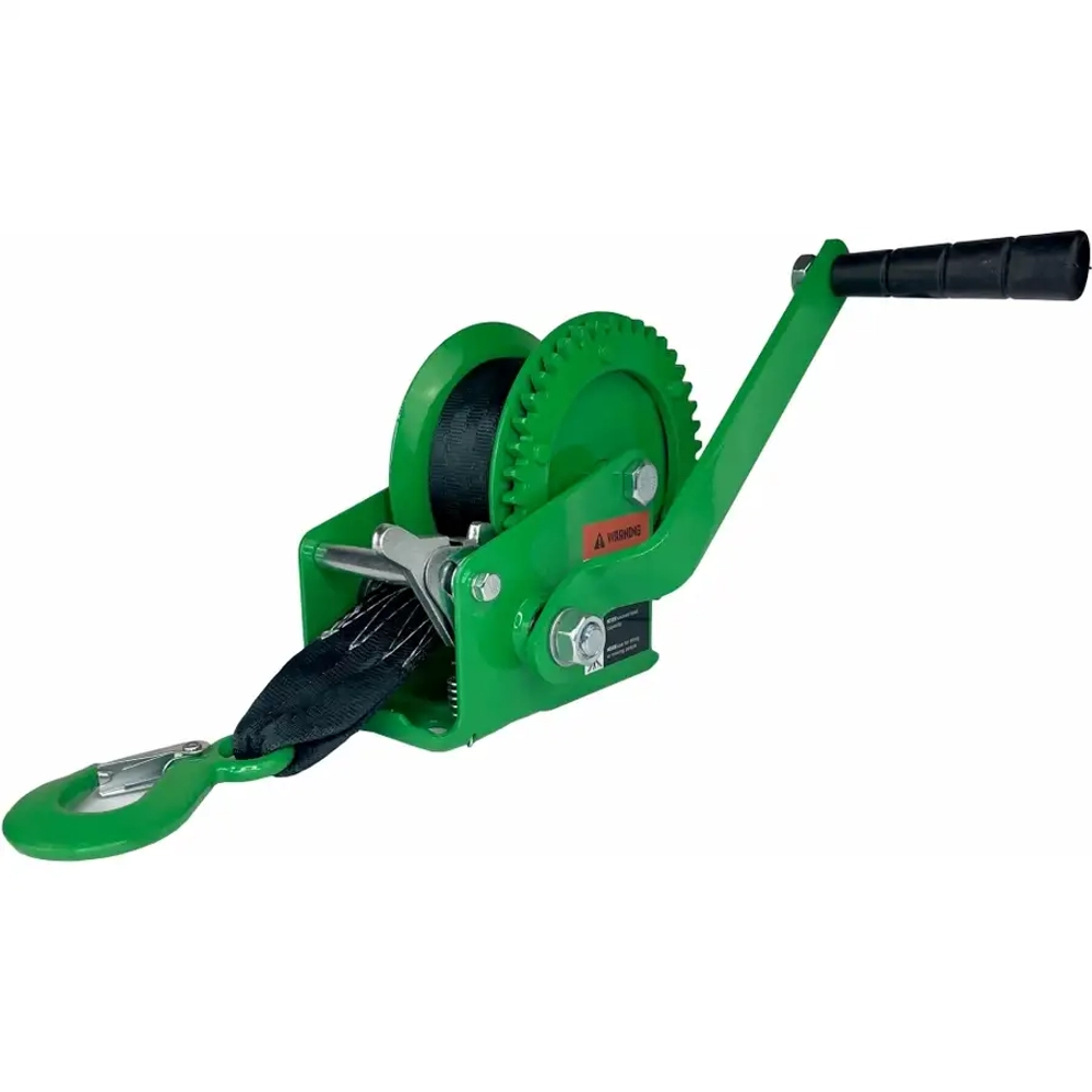 Лебедка ручная барабанная HW 700, 700 кг, лента 10 м HITCH SZ073175