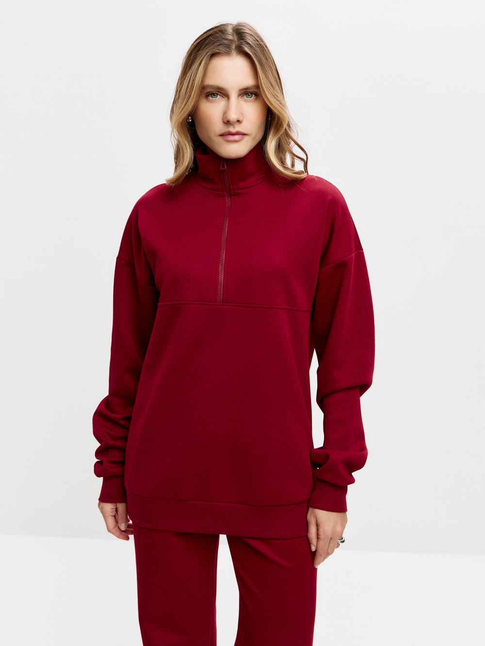 Бордовый свитшот Reed