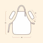 Фартук для творчества с застёжкой фастекс. Феерия красок