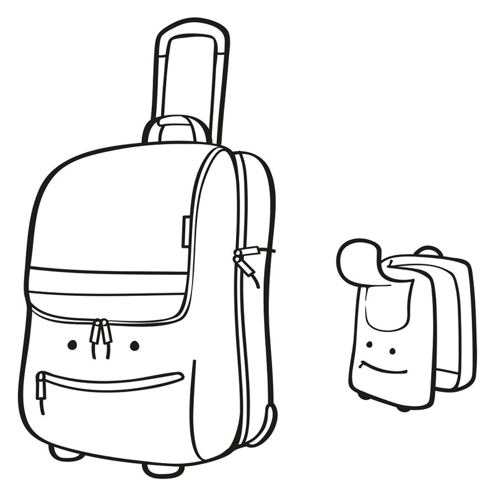 Чемодан детский trolley xs abc friends blue