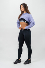 Кофта DESIGNER CROPPED HOODIE GYM TIME 259 Лиловая
