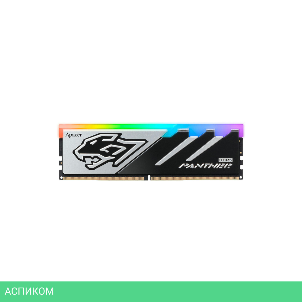 Оперативная память Apacer Panther RGB 16GB DDR5 DIMM PC5-41600 (AH5U16G52C5229BAA-1)
