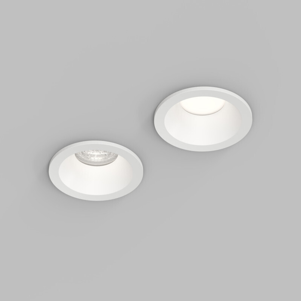 Встраиваемый влагозащищённый светильник COVE, IP44, до 15 Вт LED, GU10, алюминий, белый