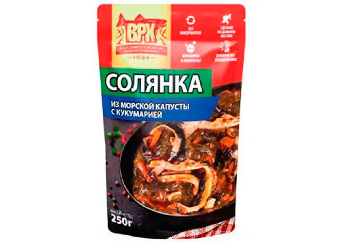 Солянка из морской капусты с кукумарией ВРК, 250г