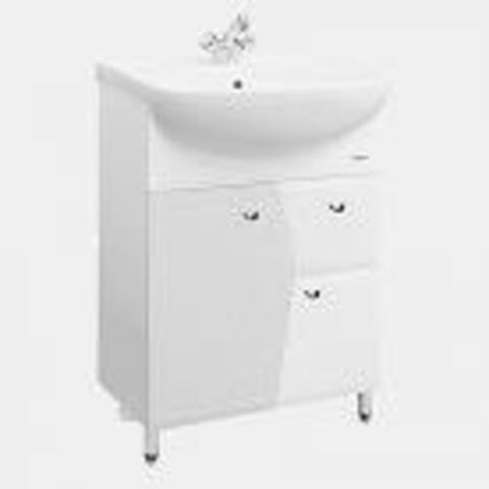 Тумба Роман 60 под умывальник Уют (белый бархат)