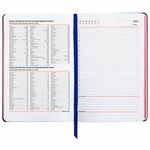 Ежедневник недатированный А5 (138х213 мм), BRAUBERG VISTA, под кожу, гибкий, 136 л., "Romantic", 112043