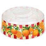 Крышка для СВЧ «Bergamo» D250мм с декором «Сицилия» (бесцветный)