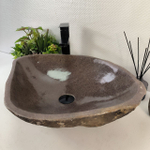 Каменная раковина из речного камня RS-05227 (58*47*15) 0857 из натурального камня