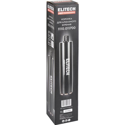 Коронка алмазная ELITECH 82*450 1/4" с охлаждением   1110.011700