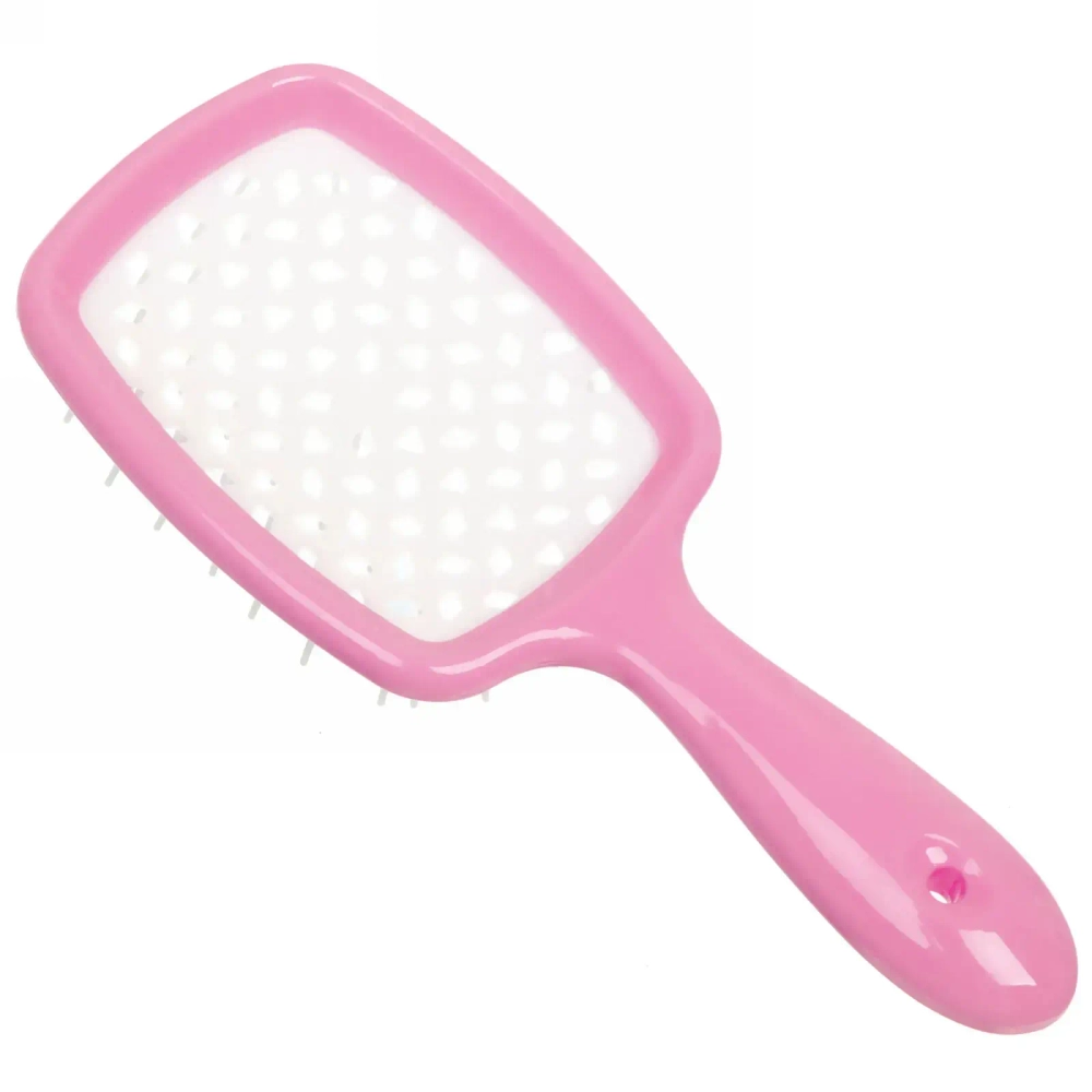 Расческа массажная «Magic Style», прямоугольная, цвет розовый, 20*8,3см●