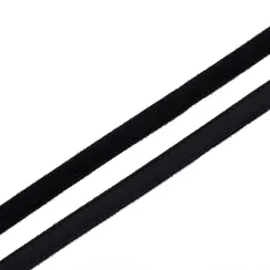 Ворсовая тесьма для корсетных пластин черная