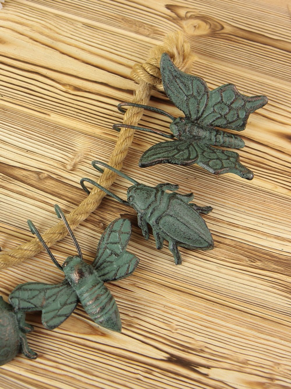 Iron Garden Набор Фигурок декор. 6 шт. (Жук/Цикада/Бабочка/Пчела/Стрекоза/Божья Коровка)